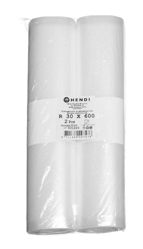 Geprägte Vakuumbeutelrolle für die Aufbewahrung von Lebensmitteln - 2 Stk. - 6000x300mm Kracherpreis
