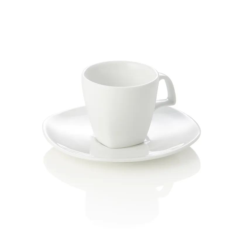 Espressotasse mit Untertasse Set, 80 ml, Set á 4 Stück, Porzellan Neuheit