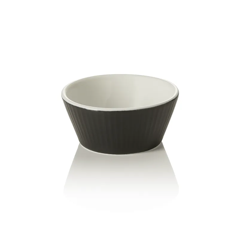 Preis Gesenkt Ragout Fin Set, Ø 7 cm, 100 ml, schwarz, Set á 6 Stück, Porzellan