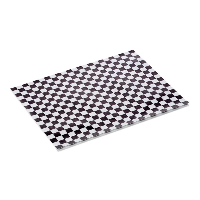 Sonderangebot Burgerpapier Schwarz Weiss Set WRAP & GO, 25 x 20, Set á 1000 Stück, Fettpapier