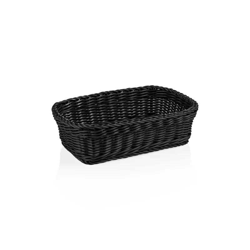 Geprüft Korb WEAVER PRO Tischkörbe, 31 x 21 x 9 cm, schwarz, Polypropylen