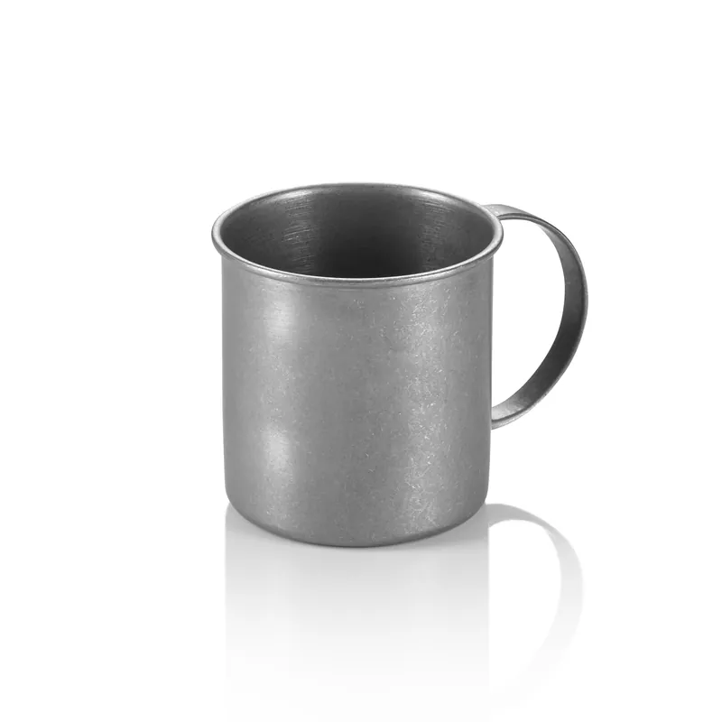 Moscow Mule Set, 0,45 ltr., Ø 9 cm, Höhe 9 cm, vintage, Set á 2 Stück, Chromnickelstahl, PVD Beschichtung Echt