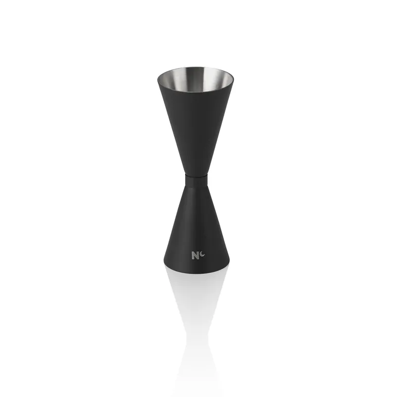 Bestseller Slim Jigger NOCTURN, 3/4,5 cl, Ø 4,5 cm, Höhe 12 cm, schwarz matt, Chromnickelstahl 18/8