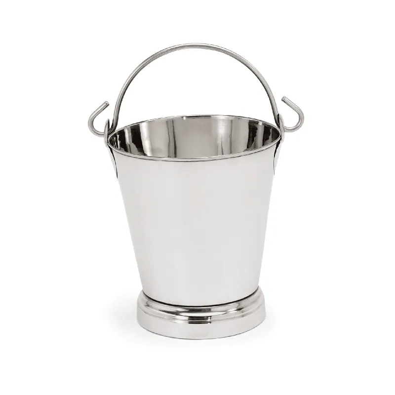 Echt Eimer mit Bodenreif, 10 ltr., Chromnickelstahl