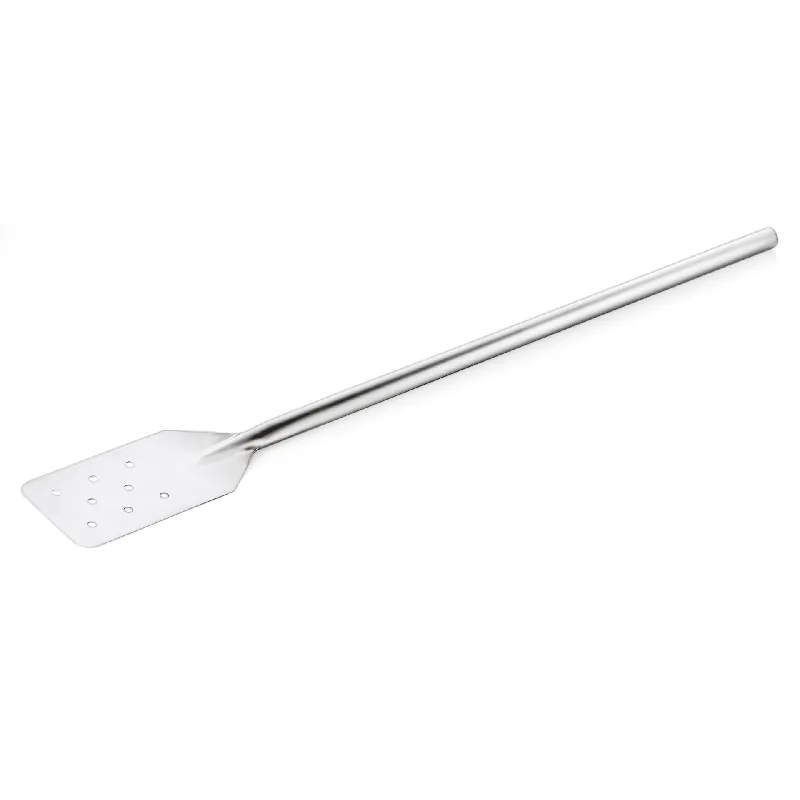 Heißes Angebot Rührspatel XL, perforiert, 125 cm, Chromnickelstahl