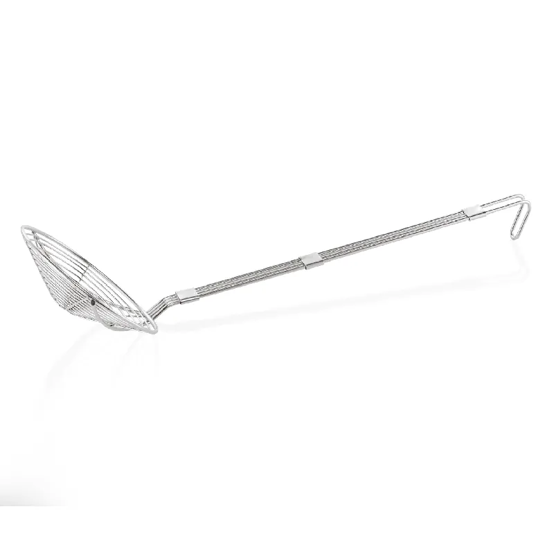 Begrenztes Angebot Frittierlöffel mit Hakenstiel, Ø 20 cm, 46 cm, Chromnickelstahl
