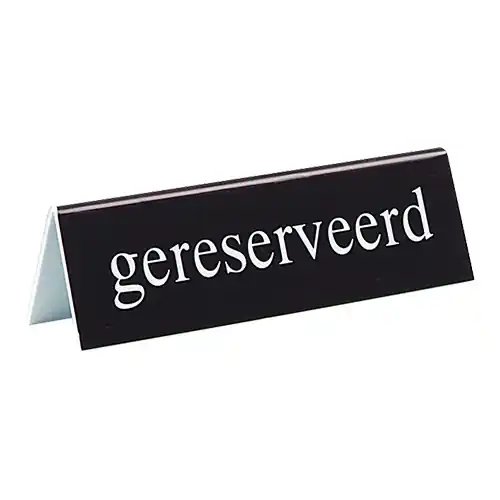 Neuheit Tischschild