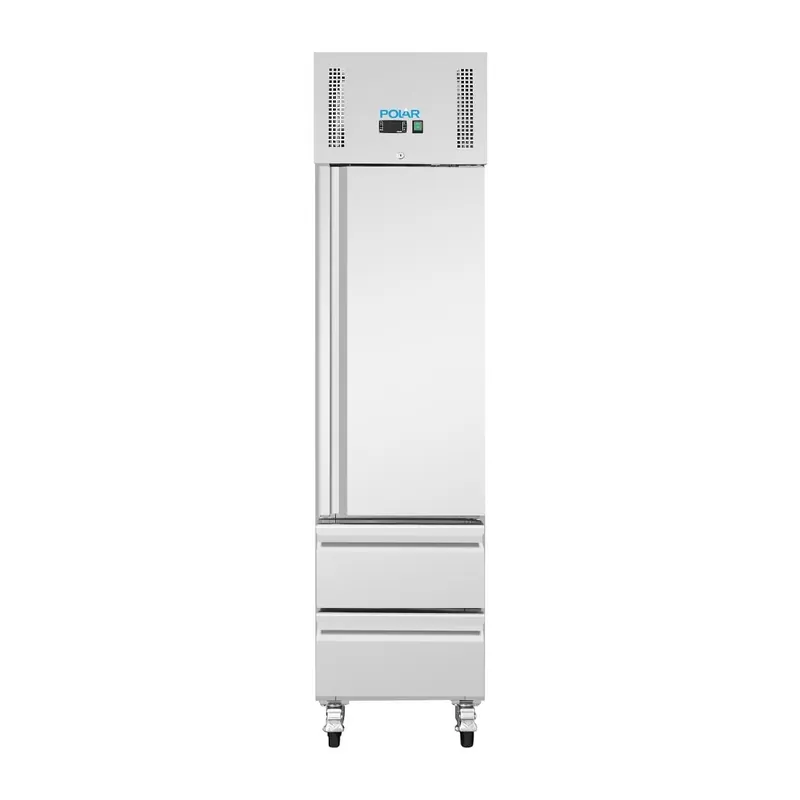 Polar G-Serie Einzeltür & 2 Schubladen Slimline GN Schrankkühlschrank Zertifiziert