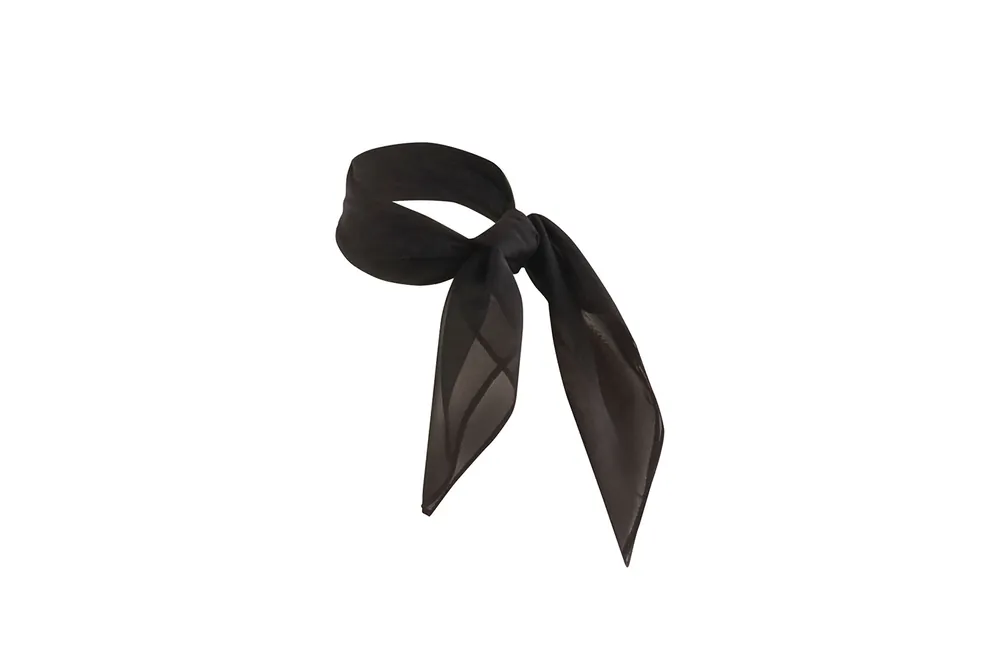 Ausverkauf Chiffon Halstuch Classic - Schwarz