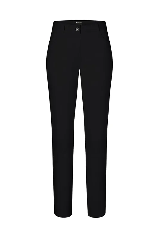 Abverkauf Damen 5-Pocket-Hose Classic-Stretch - Schwarz - 34