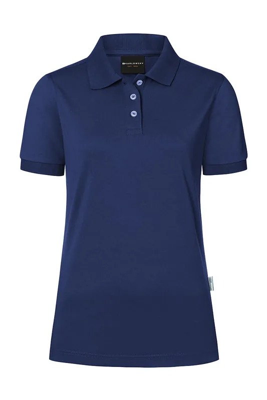 Preisreduziert Damen Workwear Poloshirt Modern-Flair, aus nachhaltigem Material - Marine - L