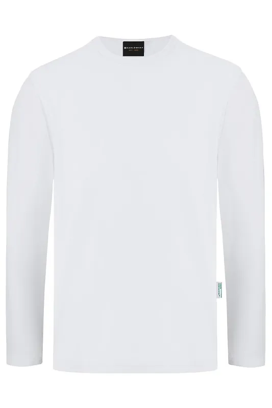 Langarm Herren Workwear Shirt Casual-Flair - Weiß - L Markenprodukt