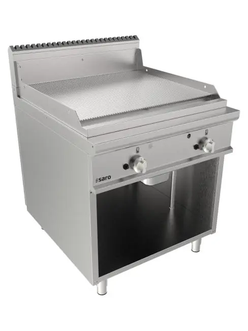 Grillplatte - Gas - Edelstahl - H 85 x B 80 x T 90 CM - Saro - 423-8640 Nur Für Kurze Zeit