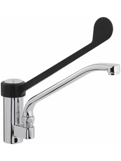 Wasserhahn - 2-Loch - Wandmontage - Schwenkhebel - Saro - 457-1120 Echt