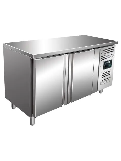 Schneller Versand Kühlschrank - 2-türig - Digitale Temperaturregelung - Edelstahl - 1,7 Liter - 220V - H 89 x B 136 x T 70 CM - Saro - 323-1470