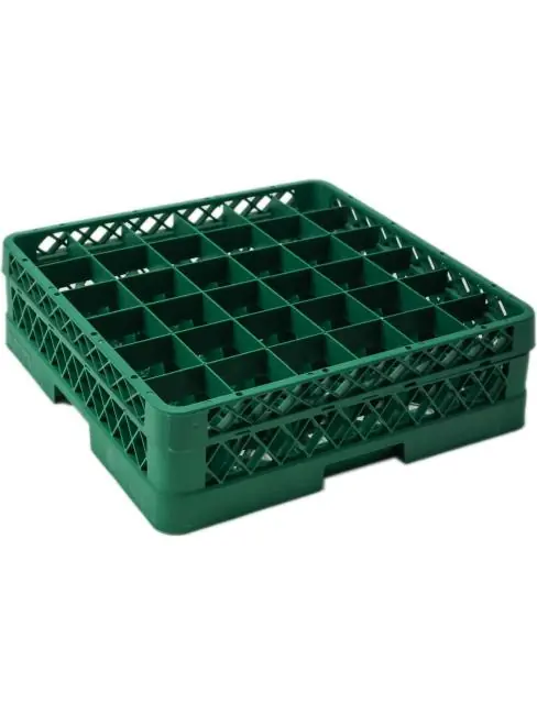 Geschirrspülerkorb - 36 Gläser - Grün - Polypropylen - H 10 x B 50 x T 50 CM - Saro - 508-1025 Preiswert
