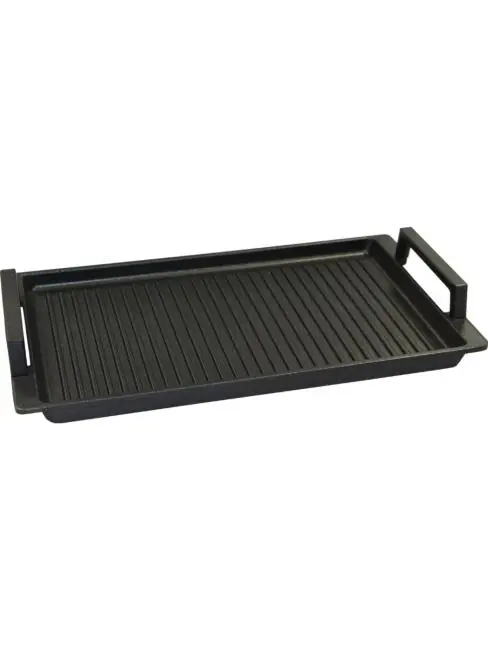Grillplatte - Gerippt - H 0,25 x B 4,1 x T 2,4 CM - Eurolux - EU1003-3 Top-Seller