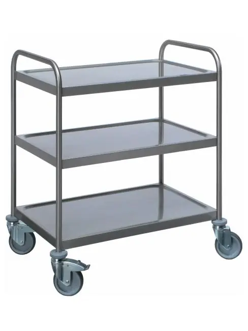 Servierwagen - Edelstahl - H 97 x B 70 x T 47,5 CM - Saro - 487-2010 Solange Der Vorrat Reicht
