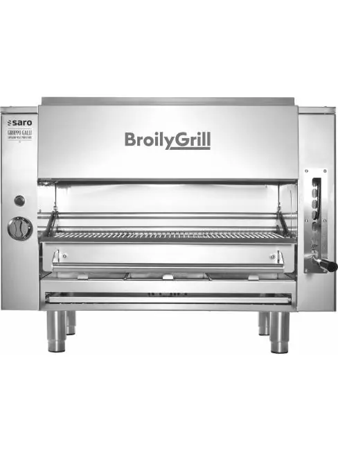 Grill - Edelstahl - H 74,5 x B 98 x T 45 CM - Saro - 423-7000 Top-Angebot