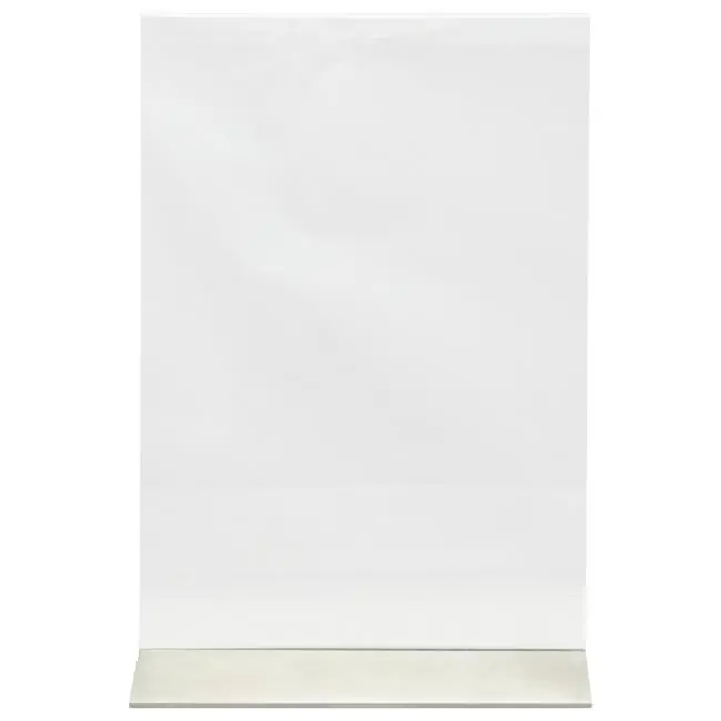 Versand Am Gleichen Tag Posterrahmen - A4 - Sockel aus Edelstahl - Transparent - Acryl - H 31,8 x B 21 CM - Securit
