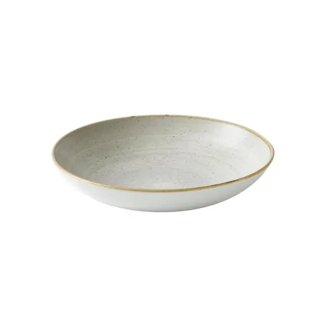 Must-Have Schale - 12 Stück - Grau - Porzellan - Ø 24,8 x H 3,6 CM - Churchill