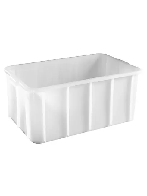 Stapelbarer Behälter - H 9,5 x 43 x 32 CM - 1 KG - Polyethylen - Weiß - 10 Liter - 956010 Sonderaktion