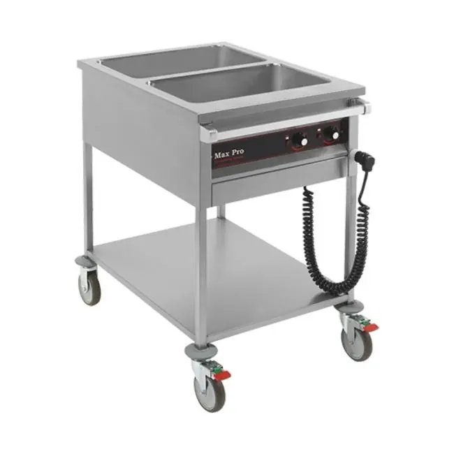 Bain-Marie-Wagen - 2 x 1/1 GN - Max Pro - 921350 Schneller Versand