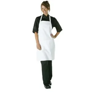 Begrenztes Angebot Latzschürze - Weiß - Chef Works - A923