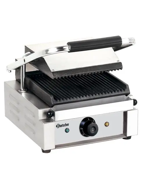 Kontaktgrill - Single - Gerippt - Bartscher - A150670 Preisknaller