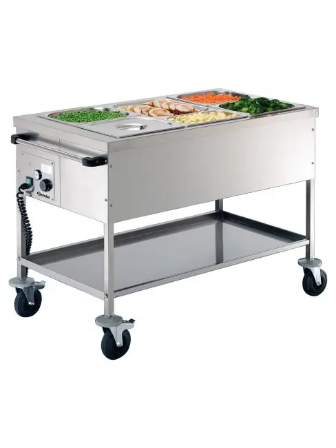 Bain-Marie - 3 x 1/1 GN - H 85,5 x 65 x 120 cm - Bartscher - 200255 Schnäppchen