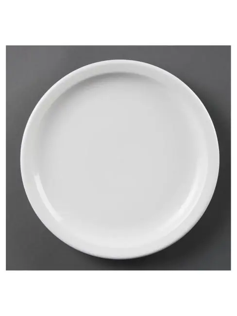 Olympia Whiteware Teller - mit schmalem Rand 23 cm - CB489 Sichere Zahlung