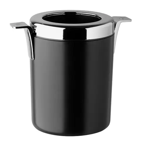 Begrenztes Angebot Flaschenkühler, Inhalt 1 ltr, Hochglanz-Umhüllung aus Hartplastik, schwarz, mit Kühlelementen