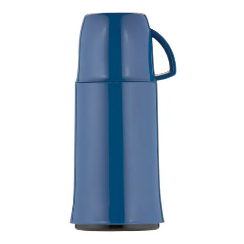 Isolierflasche ELEGANCE 0,25 ltr blau Glaseinsatz Schraubverschluss H 202 mm Günstig