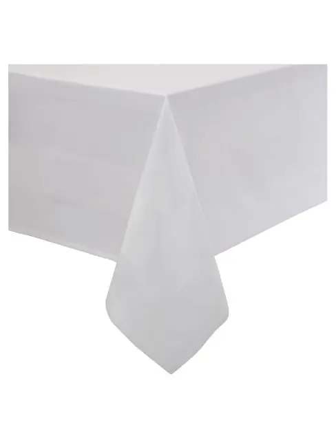 Satinband Tischdecke weiß 114 x 114 cm - GW418 Sonderangebot