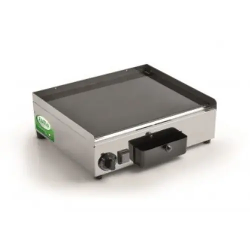 Grillplatte Bratplatte PFTM • Oberfläche Ceran • glatt 230 Volt 1,1 kW 1 Phase mit Fettschublade Krümmeschublade Preisreduziert