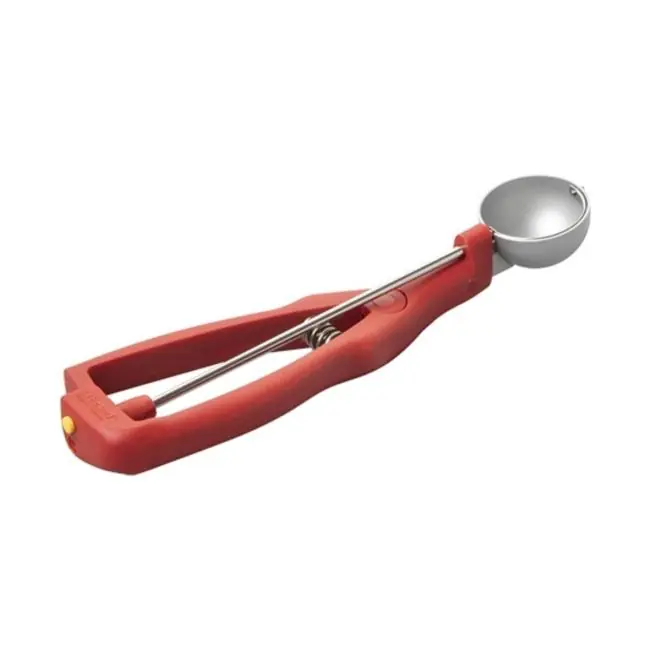 Eislöffel - 0,142 KG - Ø4 CM - Edelstahl 18/10 - Rot - 0,060 Liter - Stöckel - 040360 Echt