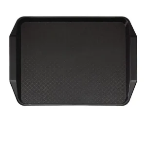 Cambro Polypropylen Fast Food Tablett mit Griffen schwarz 43x30cm - DE314 Neuheit