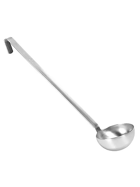 Abverkauf Schöpfkelle - 0,3 KG - Ø9 CM - 36 CM - Edelstahl - 0,2 Liter - 720408