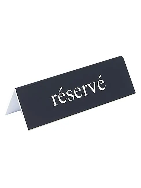 Tischschild - H 4 x 13 x 3,5 CM - 0,1 KG - Polystyrol - Schwarz - 880030 Sofort Bestellen