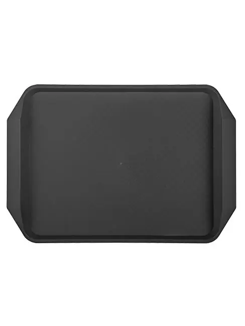 Tablett - H 2.5 x 42 x 30 CM - 0.48 KG - Polypropylen - Schwarz - Caterchef - 430135 Schneller Versand