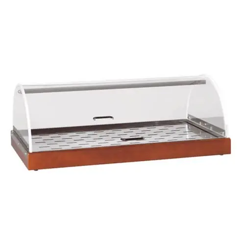 6100GW Aufsatz für Hors d´oeuvres, Käse oder Dessert, Plexiglaskuppel beidseitig bedienbar, Edelstahlgitter und Aufnahme für Kühlplatten, passend für Modell 6100W/6102W (Art.311392 u. 311393) Mega-Angebot
