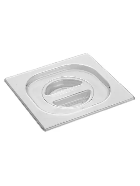 Deckel Gastronorm - 1/6 GN - 17.6 x 16.2 CM - Polycarbonat - Transparent - - -100°C / +100°C - Standard - Caterchef - 953066 Preisreduziert