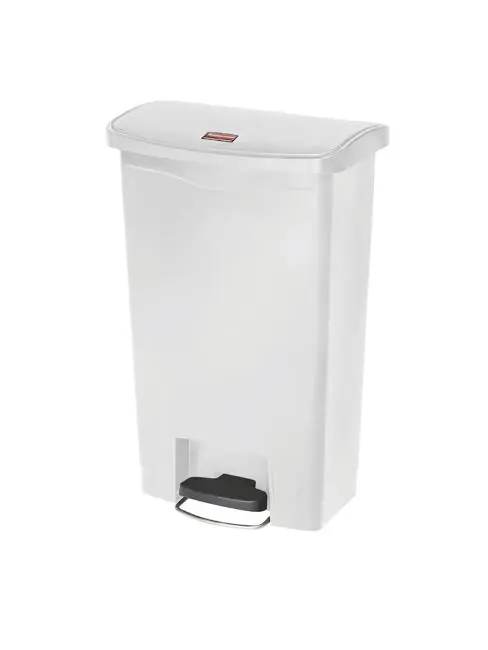 Treteimer - 50 Liter - Weiß - H 72 x 52,7 x 34,3 cm - Rubbermaid - CW586 Finale Aktion