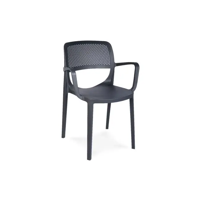 Terrassenstuhl Milan - Armlehne - Anthrazit - G-Line Bestpreis