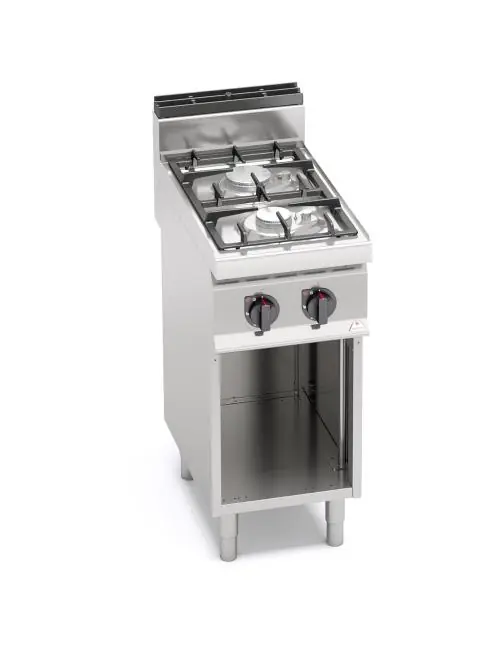 Bestpreis Gasherd für die Gastronomie - 2 Brenner - Eco power - Berto‘s - G7F2MPW