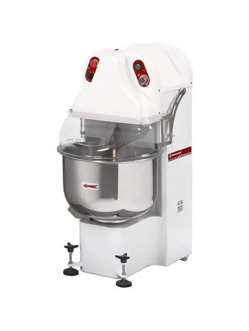 Spiralmischer - 25 kg - Klapparm - Variable Geschwindigkeit - Diamond - PBP-25/MVV Mega-Angebot