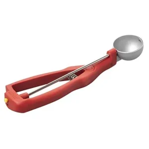 Eislöffel - 0,146 KG - Ø4,3 CM - Edelstahl 18/10 - Rot - 0,050 Liter - Stöckel - 040350 Schnäppchen