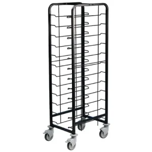 Tablettwagen - 12 Tabletts - H 170 x 51 x 64 cm - Stahl - EAIS - DP290 Must-Have