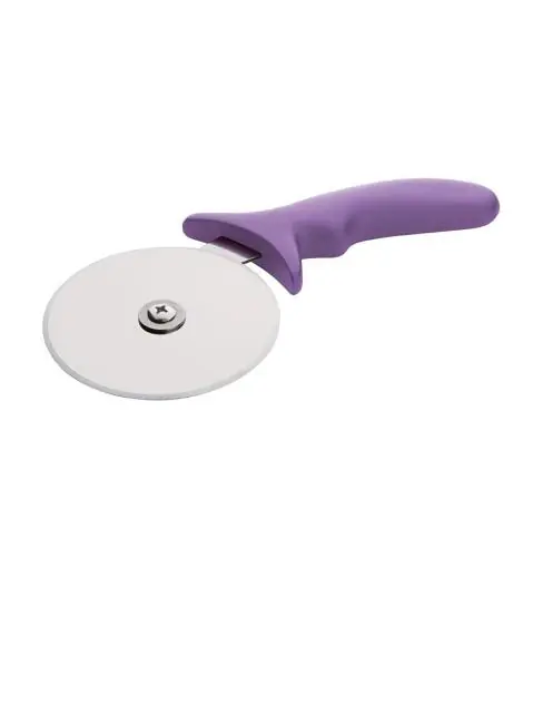 Geprüft Pizzaschneider - Lila - H 2,3 x 10 x 22,9 cm - Hygiplas - FE284