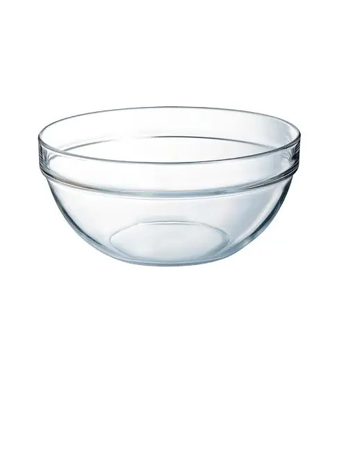 Geprüft Salatschüssel - 260 cl - 6 Stück - Ø 29 x H 10,5 x 29,9 x 39 cm - Glas - Arcoroc - FB921